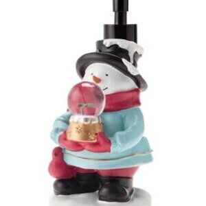 Decor Studio Snowman With Snow Globe Holiday Lotion Pump Bedding